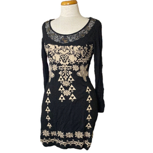 🌷 Tricotto🌷 Geometric Knit Sweater Dress